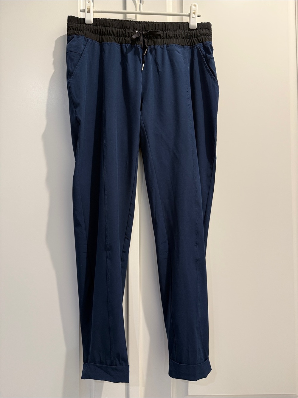 Women’s Kyodan Navy Track Joggers with Black Elastic Waist & Bottom Cuffs
